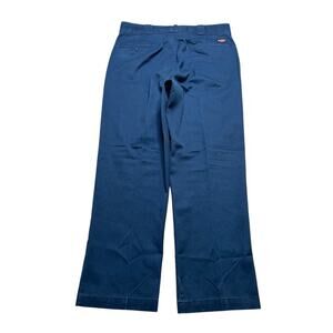 Vintage 80s Dickies Twill Blue Work Pants 874 Style USA 38 Stains Actual 36x29.5